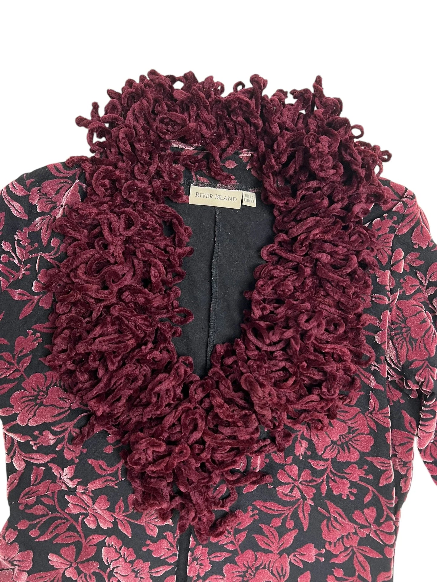 Miss Selfridge 1998 velvet flock duster