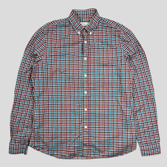 Prada 2018 Neo-plaid Micro Check Longsleeve Shirt - M | Default Title, Neon Multicolour