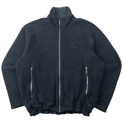 Vintage 2000s Arcteryx Zip Up Fleece Jacket Size L | Large, Black