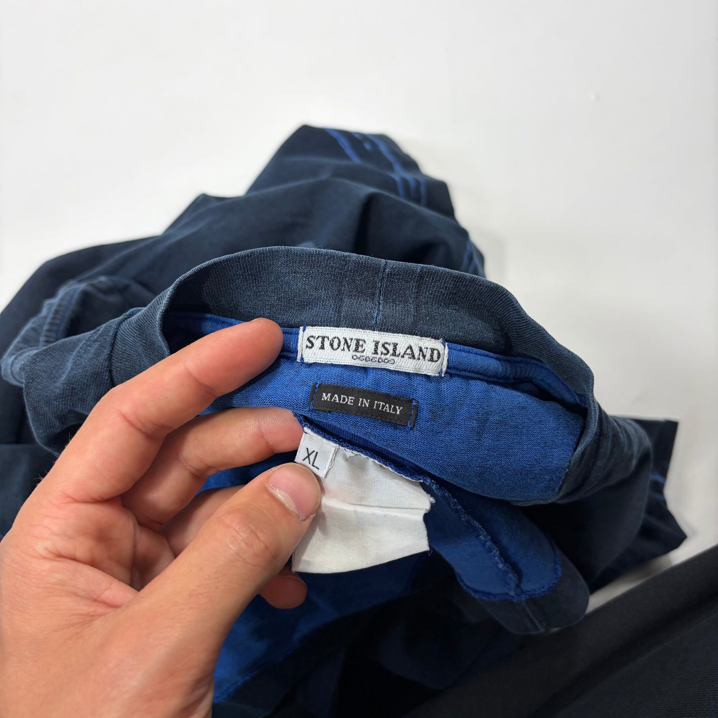 Stone Island SS03 Sublimation Acid Print Marina Logo T-shirt - XL (L) | Large, Blue