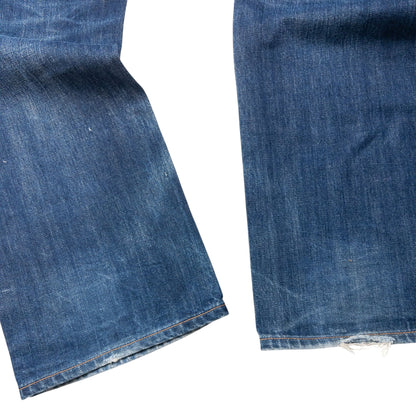Vintage Evisu Double Gull Contrast Japanese Denim Jeans Size W36