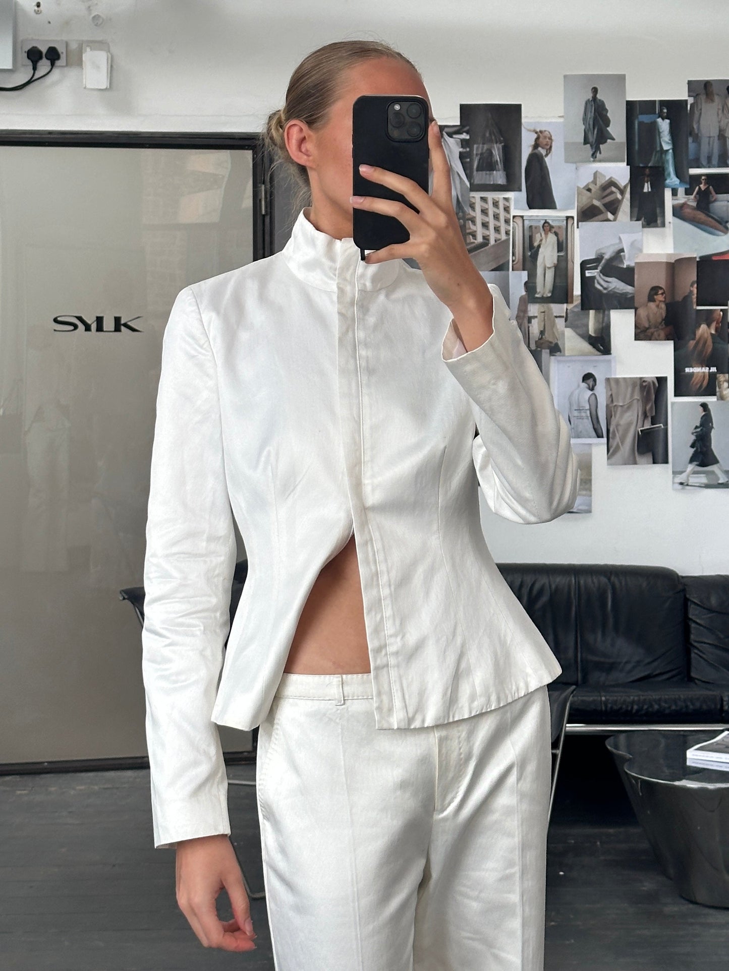 Emporio Armani 2000s Cotton Jacket Two Piece Set - M/W32