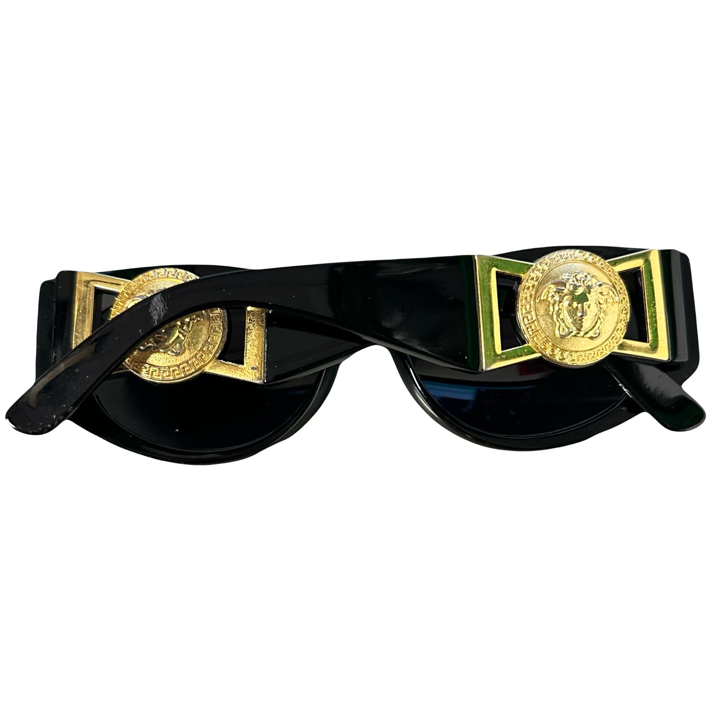 Versace 90s Medusa Head Sunglasses In Black