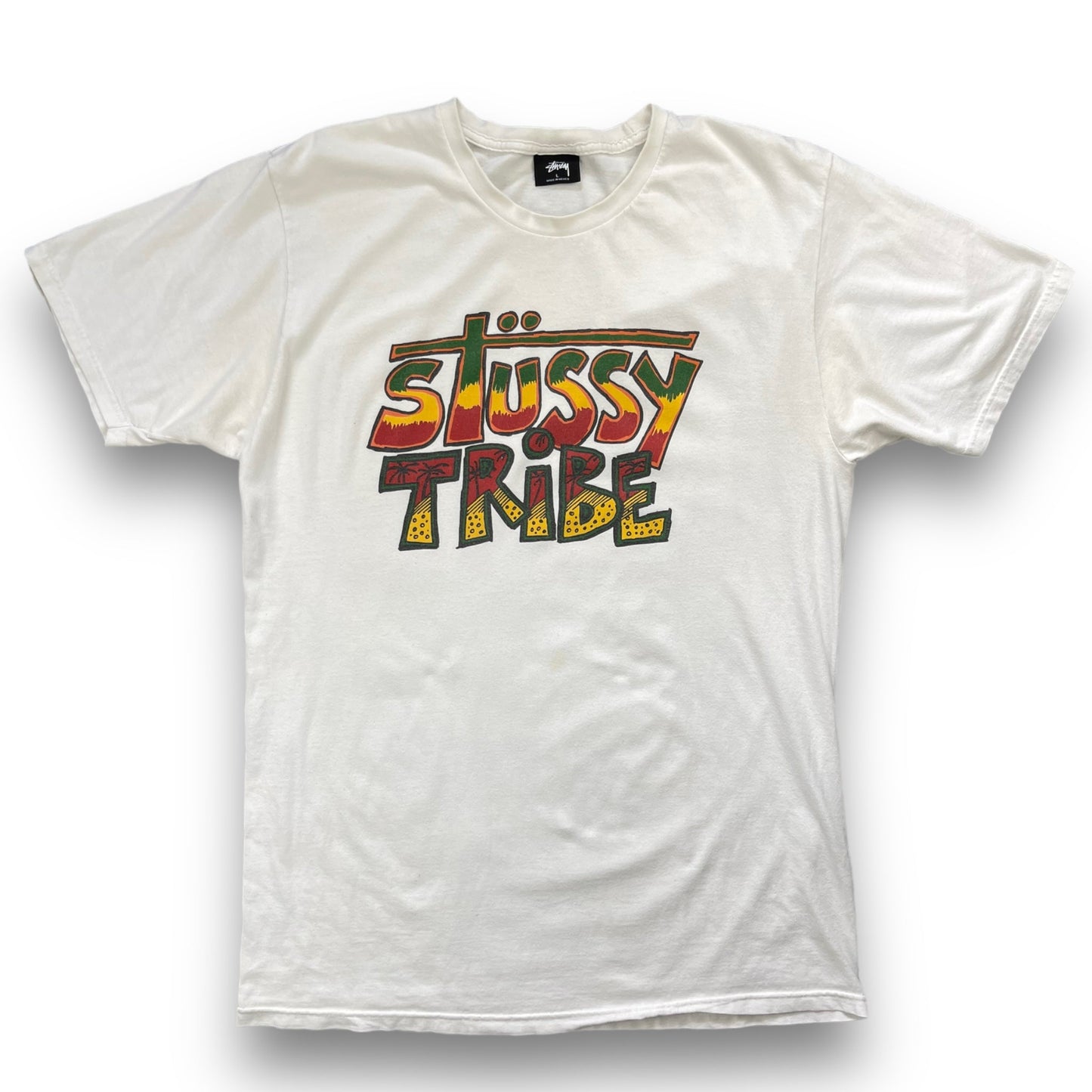 Stussy Tribe Graphic T-Shirt (L) | Default Title, Multicoloured
