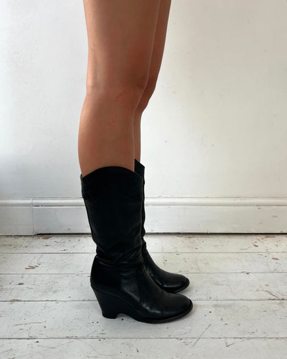 AF VANDEVORST WESTERN BOOTS (EU 37.5) | DEFAULT TITLE, Black