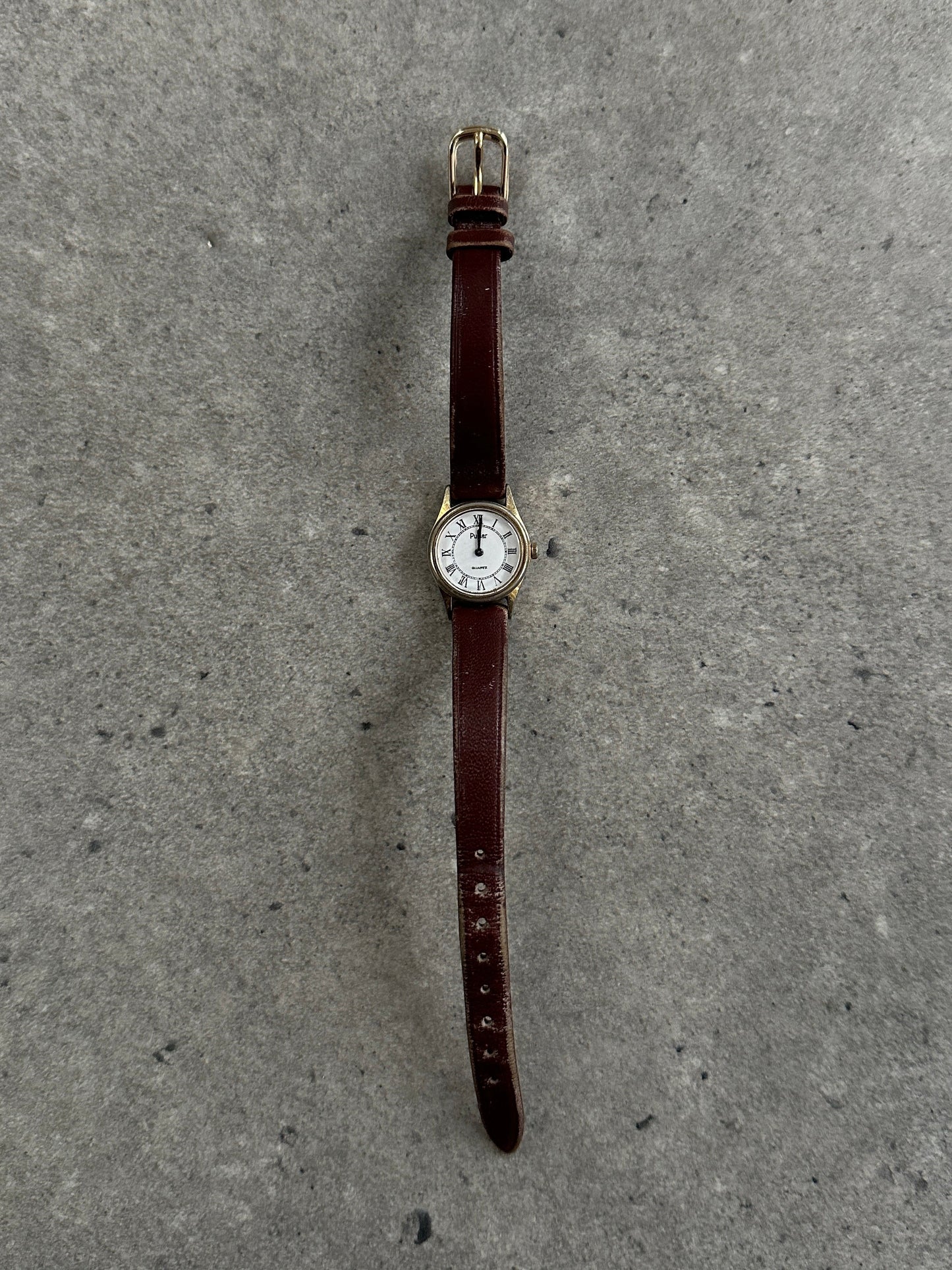 Pulsar 1990s Gold Tone Round Quartz Watch