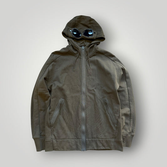 C.P. Company Cotton Goggle Zip Up Hoodie L BNWT | O/S, Khaki