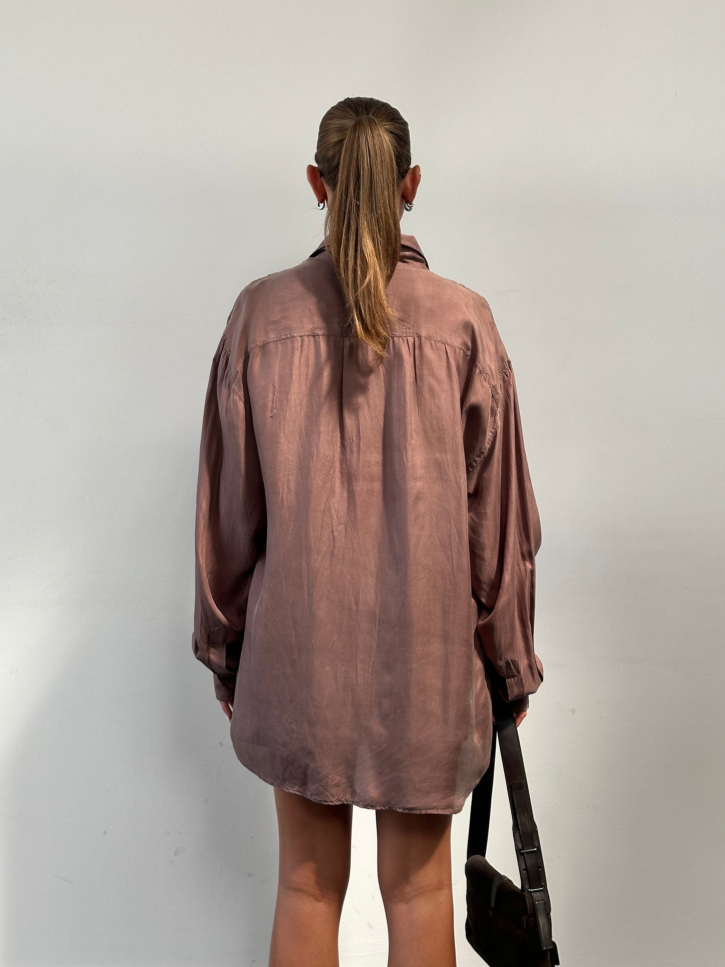 Vintage 90s Pure Silk Shirt - XL