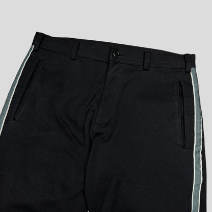 Yohji Yamamoto SS02 Y’s for Men Striped Seam Poly Trousers - 3 (M/L) | Default Title, Multicoloured