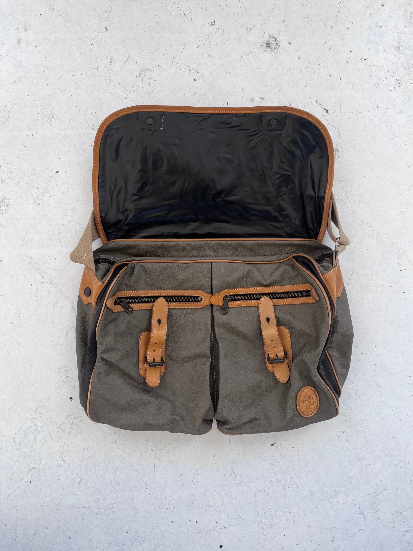 1980s cp company messenger bag | O/S, Black, Olive, Tan