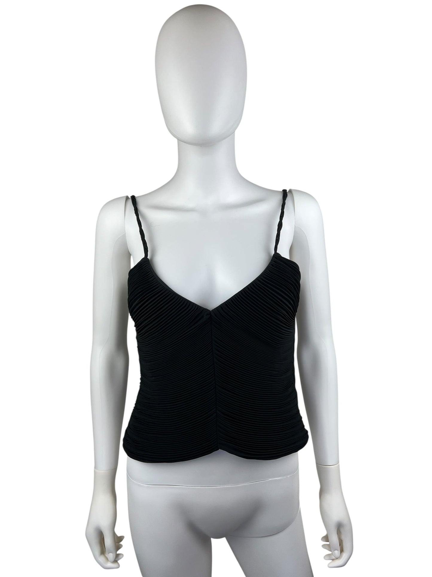Emporio Armani pleat top | Black, Black