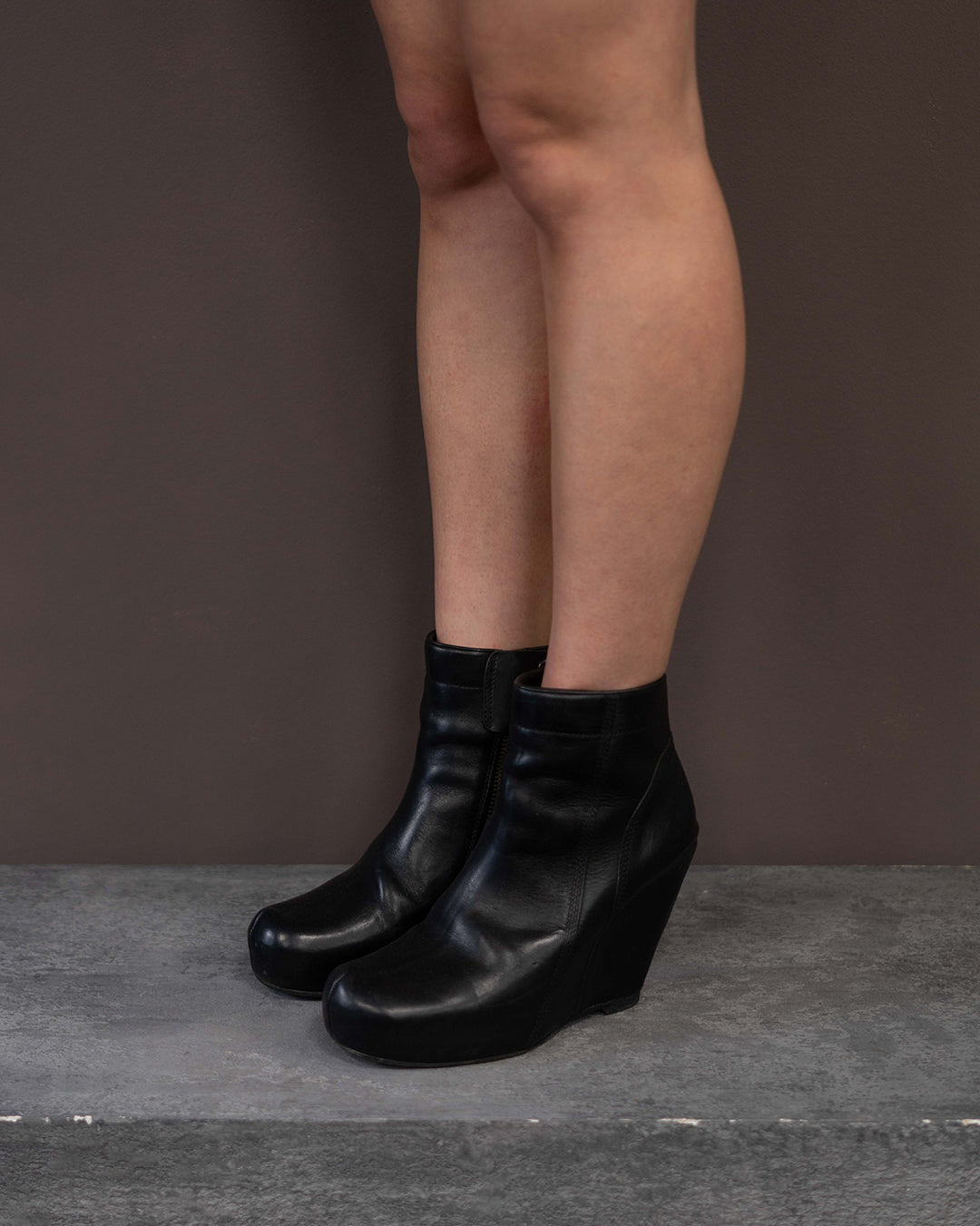RICK OWENS PLATFORM WEDGES (EU 40) | Default Title, Black