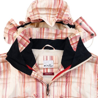 Vintage 2000s Oakley Pattern Zip Up Snowboarding Jacket Womens Size M | Medium, Red