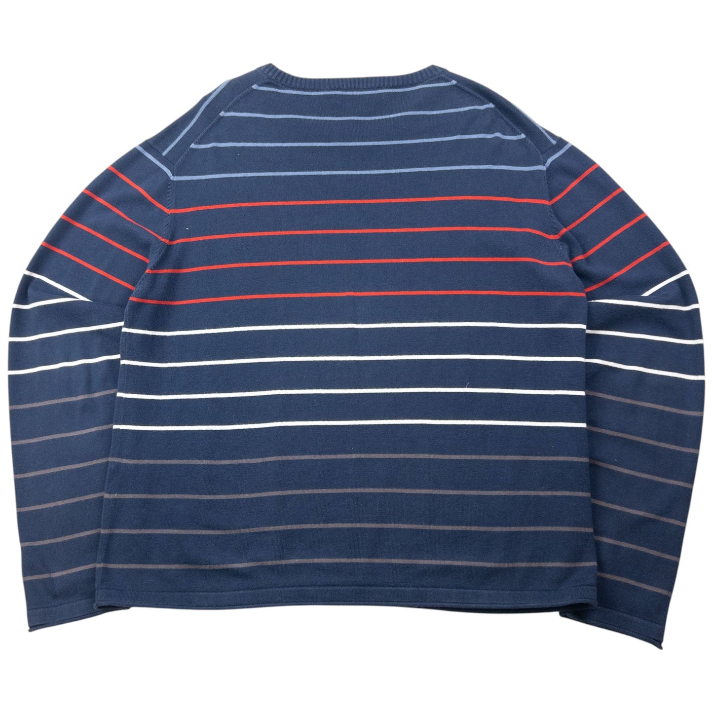 Vintage 2000s YSL Yves Saint Laurent Striped Jumper Size L | Large, Navy