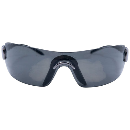 Vintage 2000s Dior Ruthenium Circle Frame Sunglasses | O/S, Grey