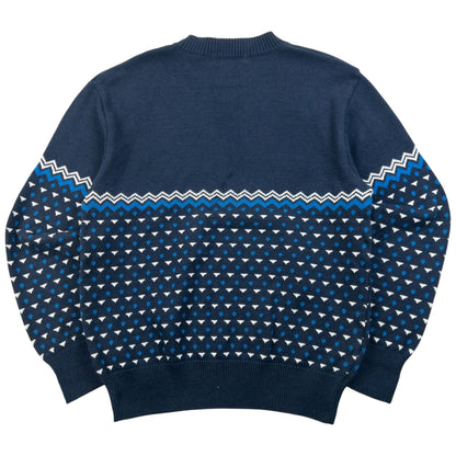 Vintage 80s YSL Yves Saint Laurent Pattern Knit Jumper Size S | Small, Multicoloured