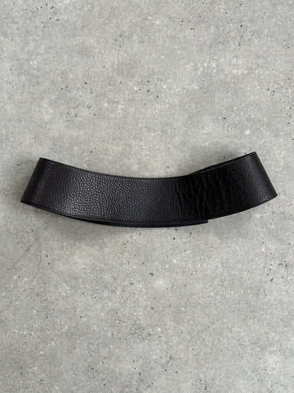 Rene Lezard 2000s Leather Chunky Belt - W32-34