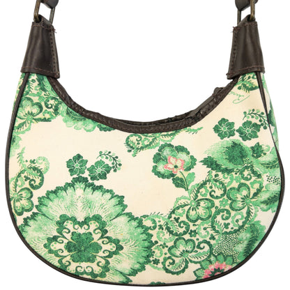 Vintage 2000s Burberry Floral Shoulder Bag | O/S, Green