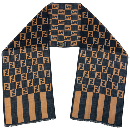 Vintage 90s Fendi Monogram Scarf | O/S, Multicoloured