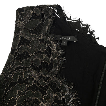 Vintage 2000s Gucci Lace Dress Womens Size L | Large, Black