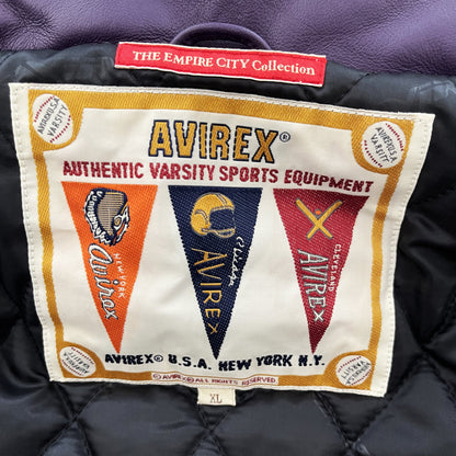 Avirex Leather Varsity Jacket - XL