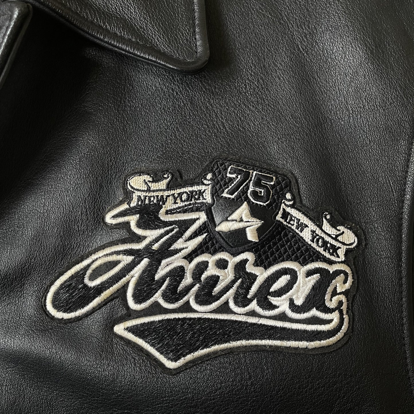 Avirex Spell Out Leather Varsity Jacket - M | Medium, Red