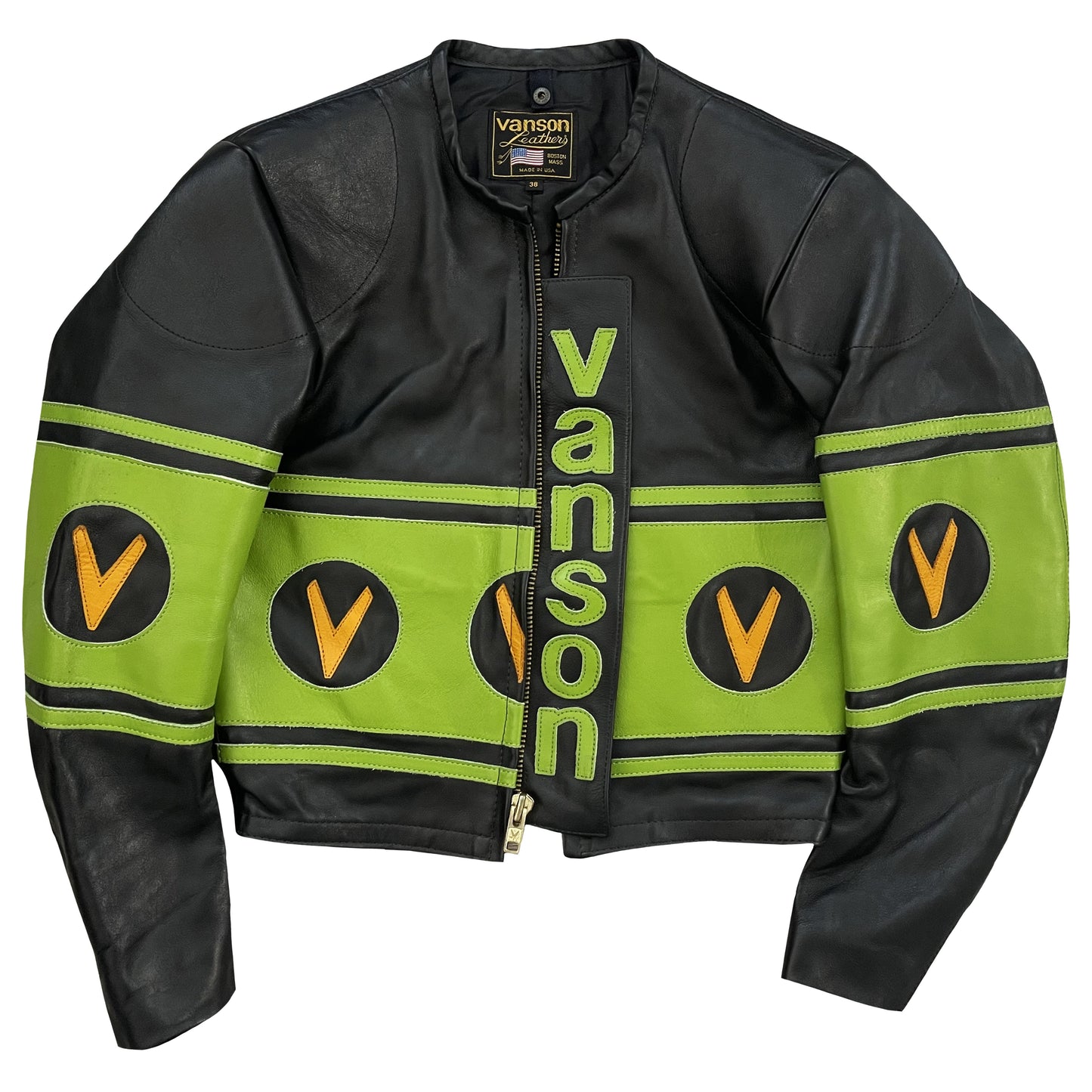 Vanson Leathers Motorcycle Racer Jacket - S