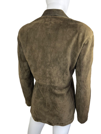 Emporio Armani suede jacket | Brown, Brown