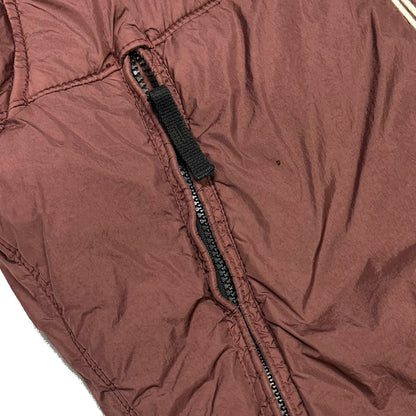 Stone Island Crinkle Reps NY Jacket in Burgundy ( M )
