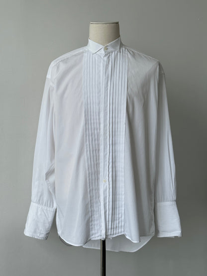 Christian Dior Chemise 1990s Pure Cotton Tuxedo Shirt - XL