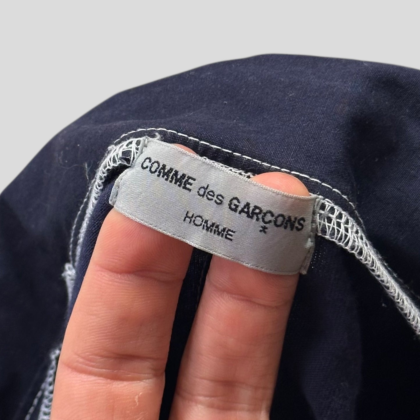 CDG Homme 1999 Zip-up Boxy Cotton Pocket Shirt - M