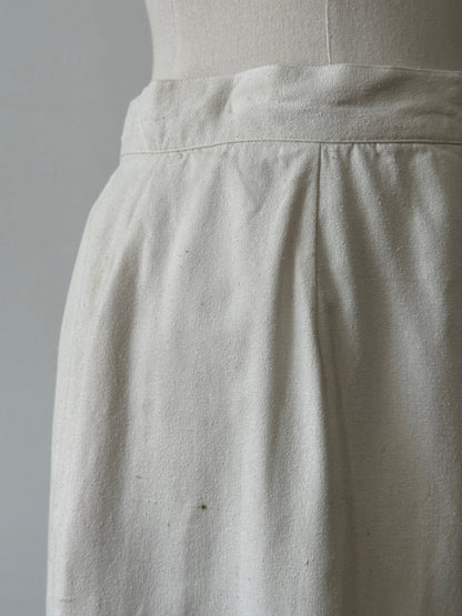 Vintage 1990s Pure Silk Midi Skirt - W26