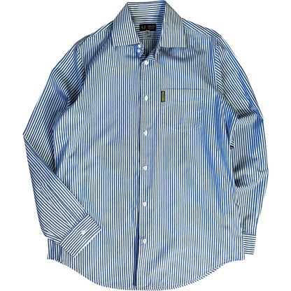 Armani Jeans 00’s Striped Longsleeve Shirt L | Large, Blue