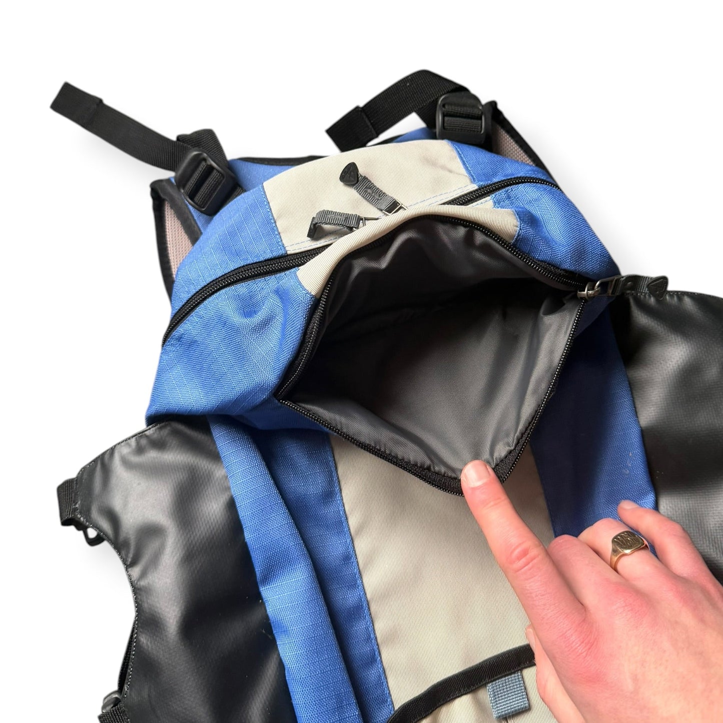 2001 Nike ACG Skate Backpack | O/S, Blue and Beige