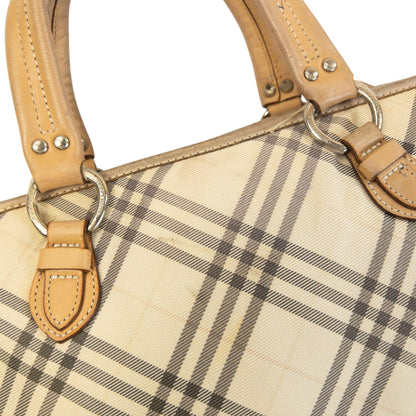 Vintage 2000s Burberry Blue Label Nova Check Handbag | O/S, Blue