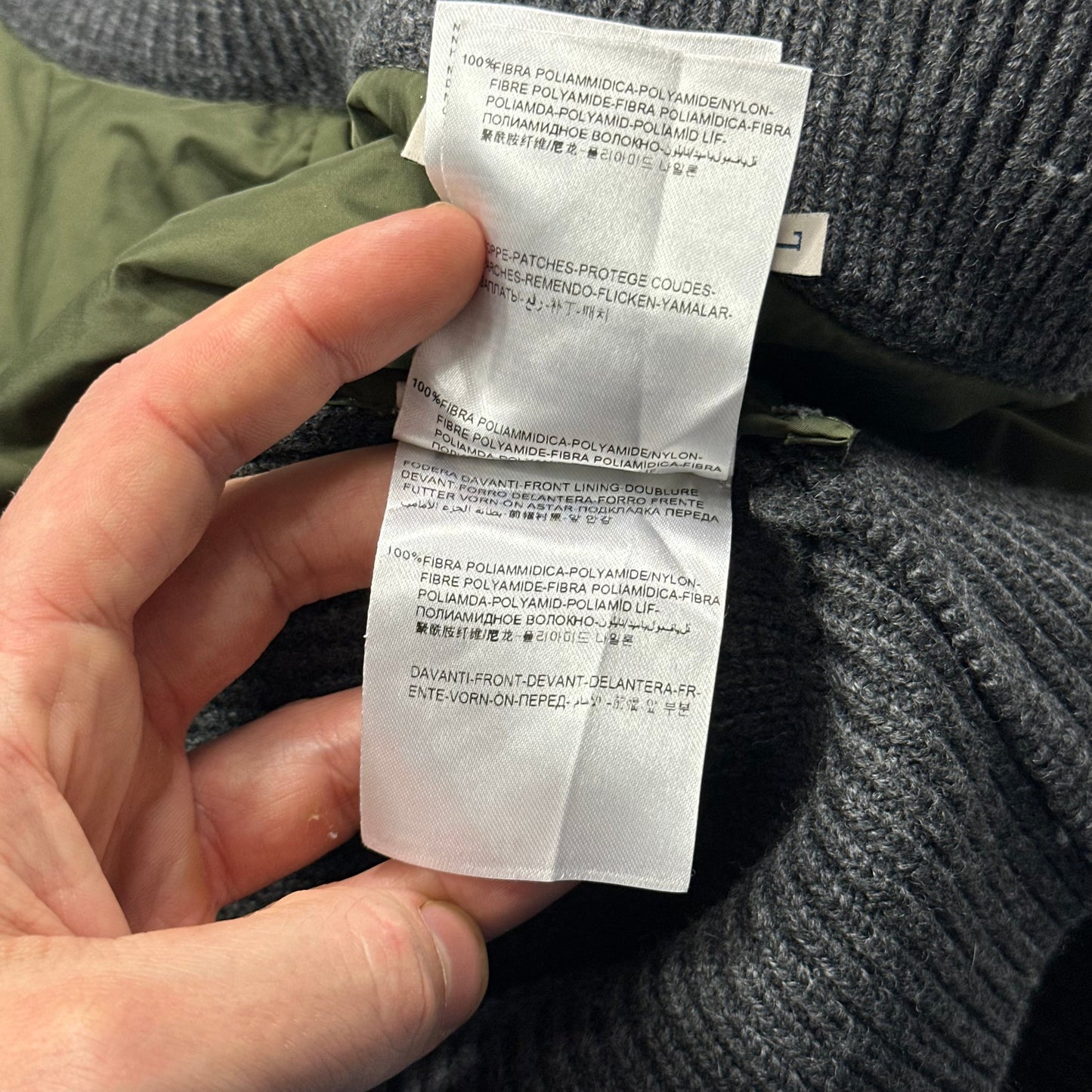 Moncler Wool & Nylon Maglione Tricot Cardigan Jacket - L (M)