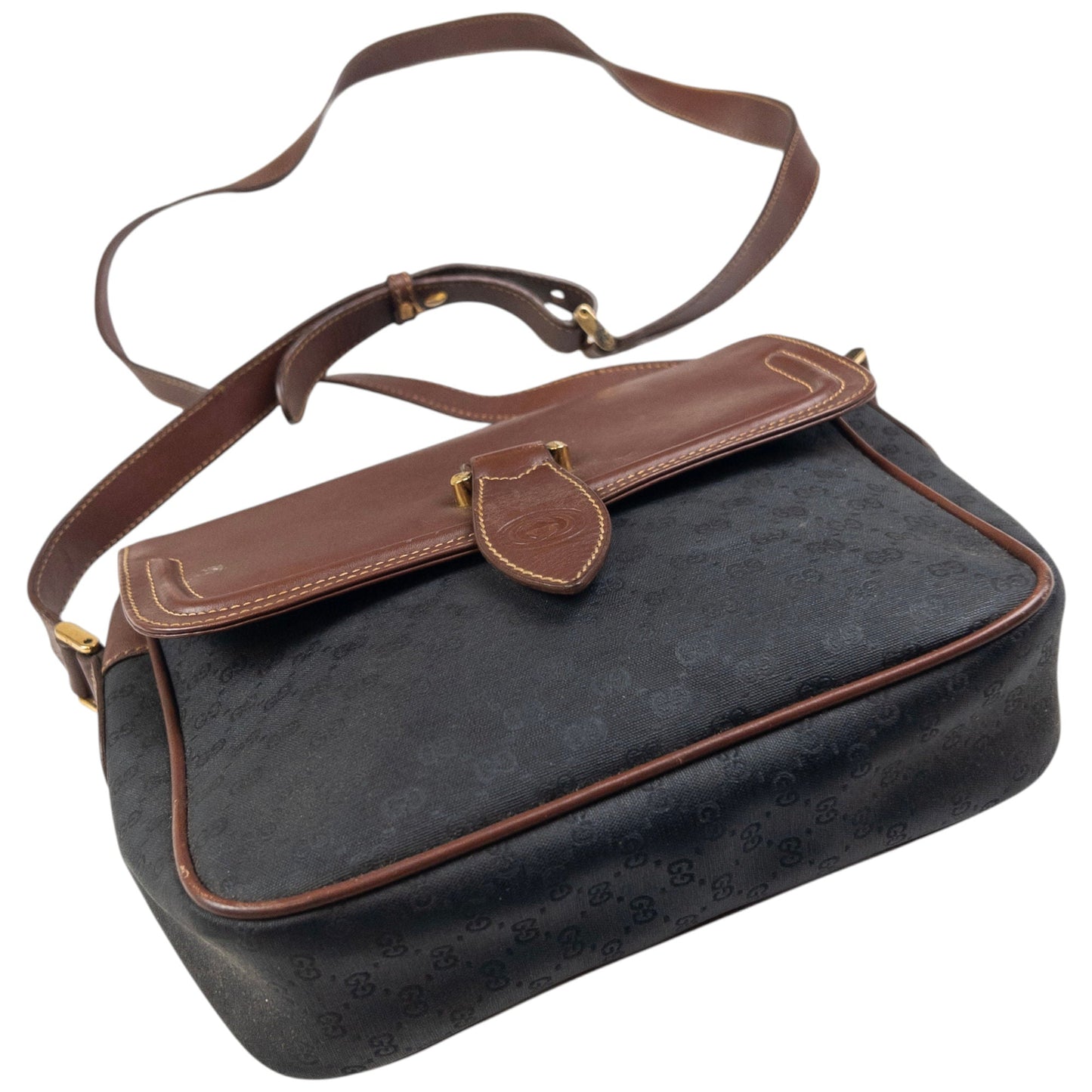 Vintage Gucci Monogram Crossbody Bag