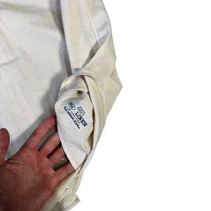 Armani Jeans 00’s Dual Pocket Linen Shirt L | Large, Cream