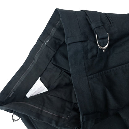 Vintage 2000s Gucci Cropped Trousers Womens Size W31 | W31, Black
