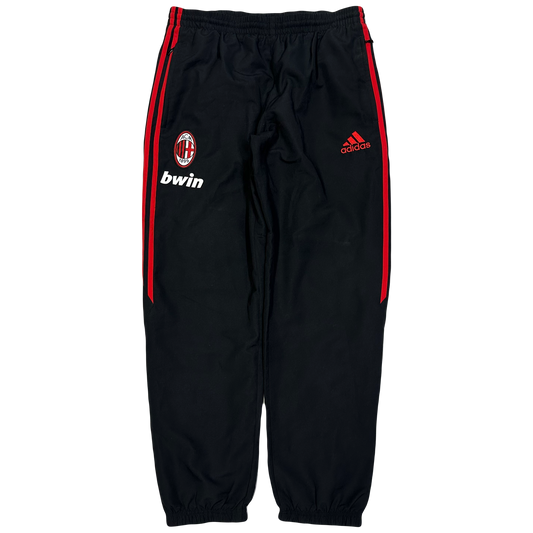 Adidas AC Milan 2008/09 Bain Tracksuit Bottoms In Black & Red ( M )