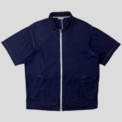 CDG Homme 1999 Zip-up Boxy Cotton Pocket Shirt - M