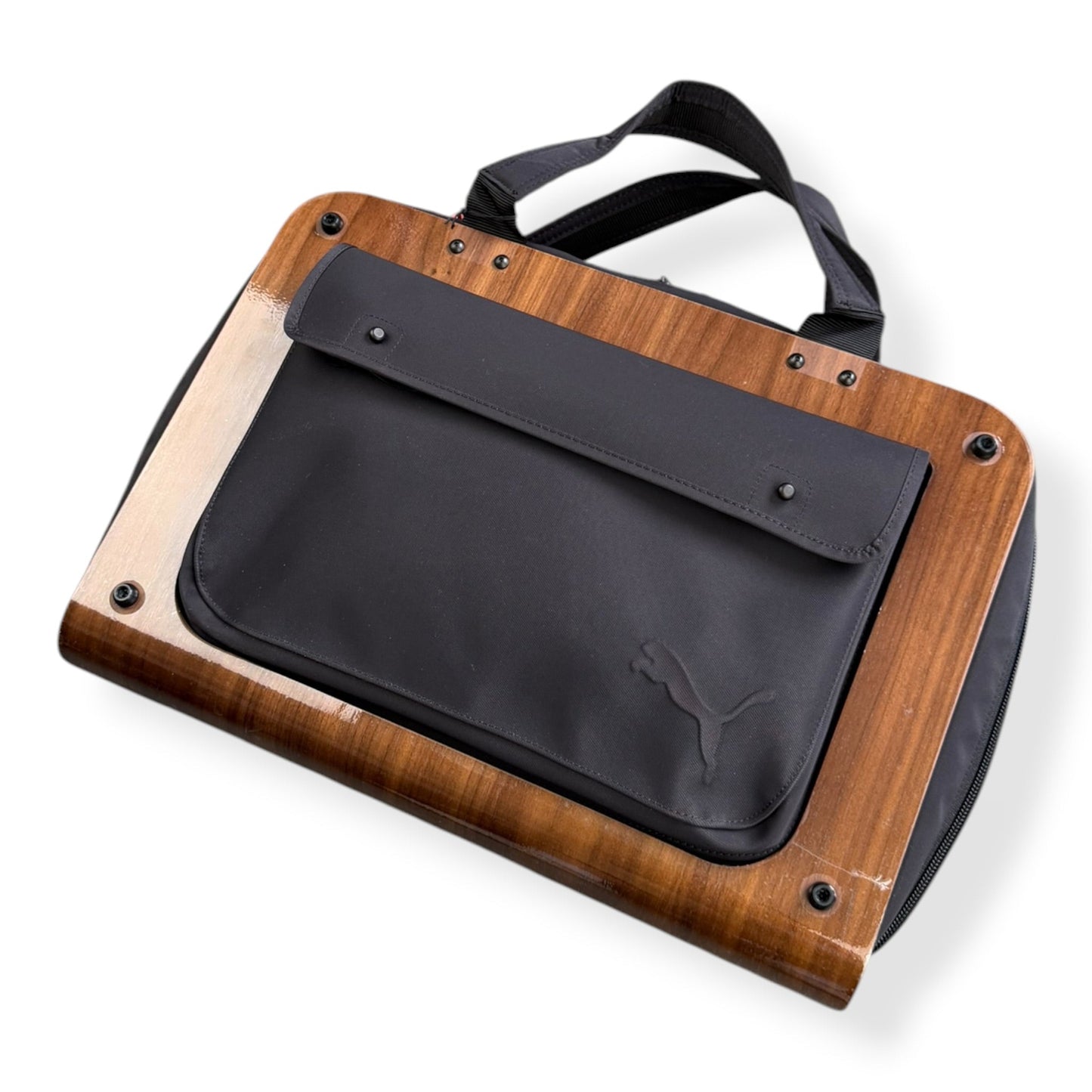 2000's Puma Urban Mobility Wood Panel 'Travel Tote' | O/S, Black
