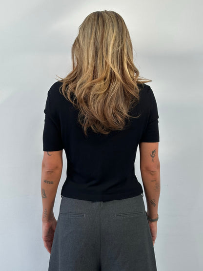 Mani 1990s Tie Front Top - S/M