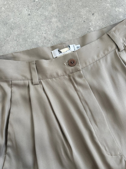 Mani Pure Silk High Waisted Trousers - W26