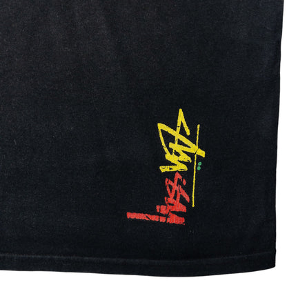 Vintage Stussy Positive Vibration Lion Graphic T Shirt Size XXL