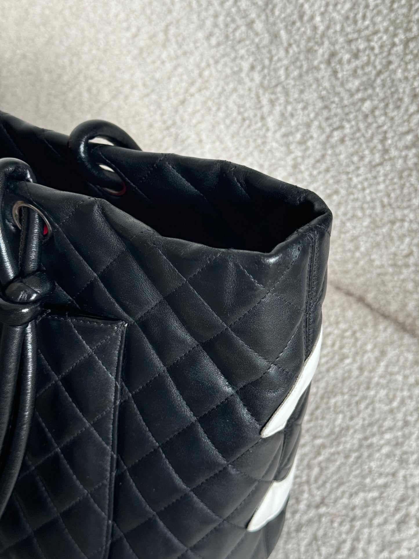 2000s Chanel Cambon B&W Tote Bag | O/S, Multicoloured