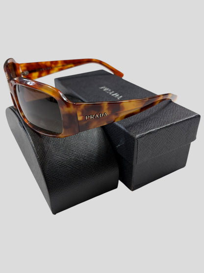 Prada Tortoiseshell Logo Square Sunglasses | O/S, Tortoiseshell