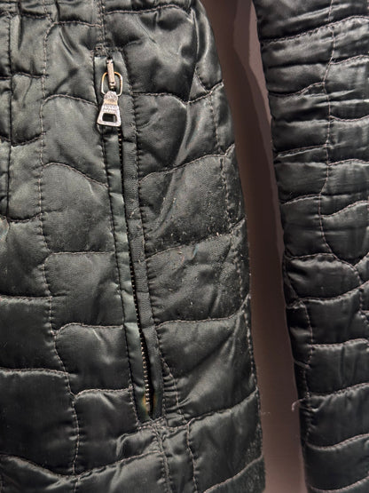 Prada Sport Green 2008 Nylon Padded Funnel Neck Jacket | Small, Green