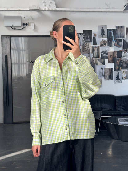 Versace Jeans Couture 1990s Check Cotton Shirt - L/XL