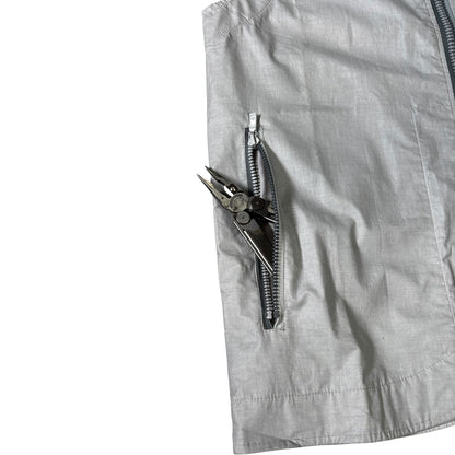 Maharishi 1999 Asymmetric Water Repellent Vest Jacket L | Large, Grey
